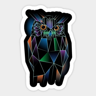 Owl Polygonal Sticker